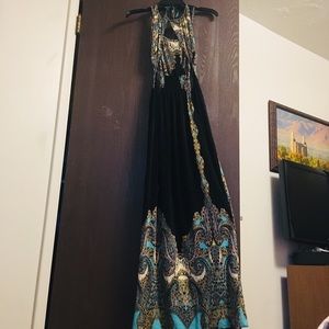 Rustic Silk Maxi Dress